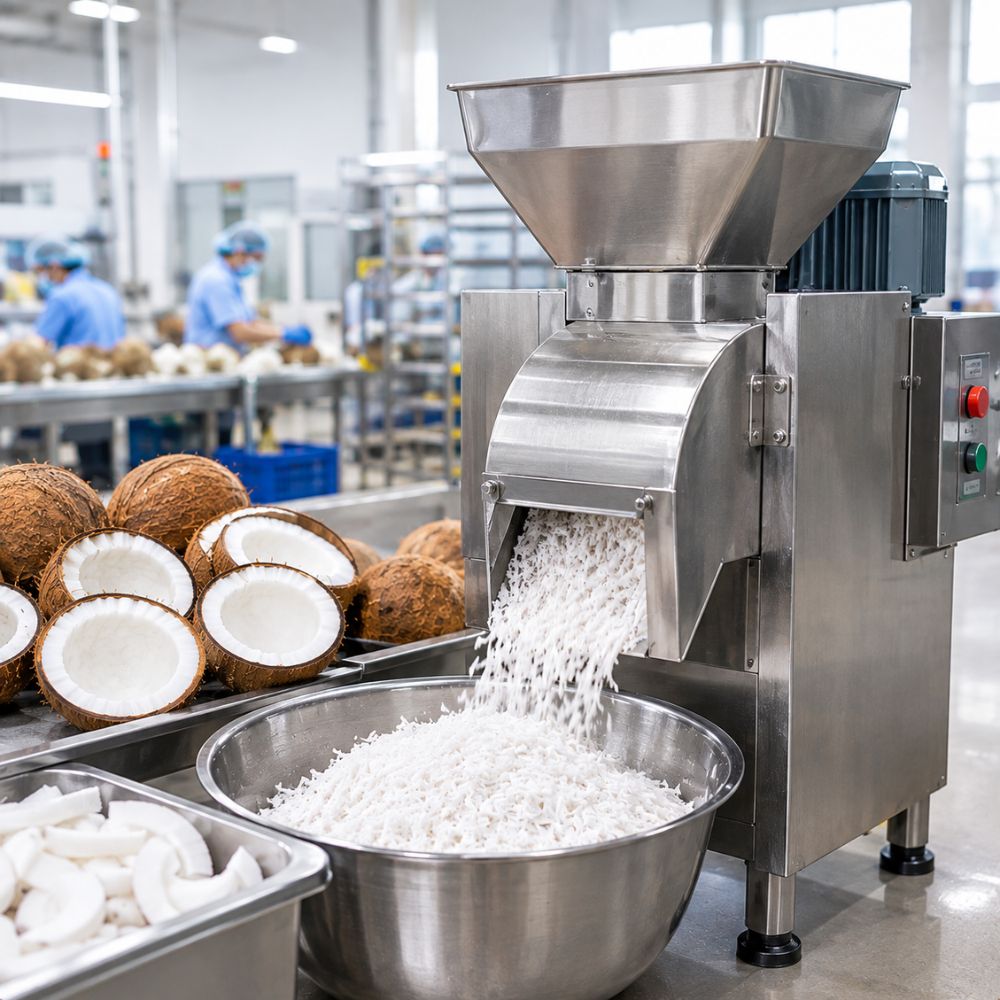 Kinh Nghiệm Chọn Máy Nạo Cơm Dừa Cho Nhà Xưởng