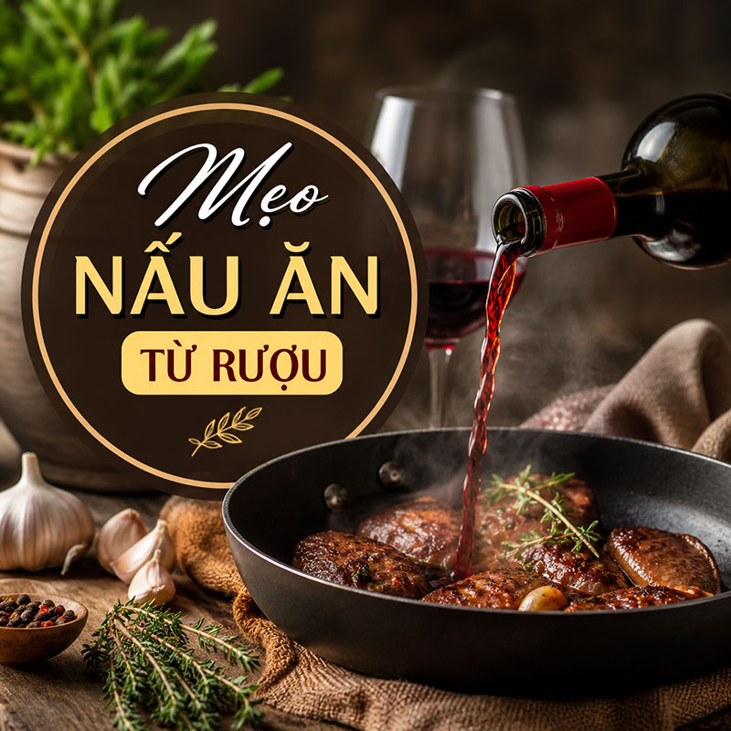 Mẹo vặt từ rượu khiến món ăn ngon hơn