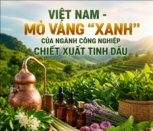 Việt Nam mỏ vàng “xanh” của ngành công nghiệp chiết xuất tinh dầu