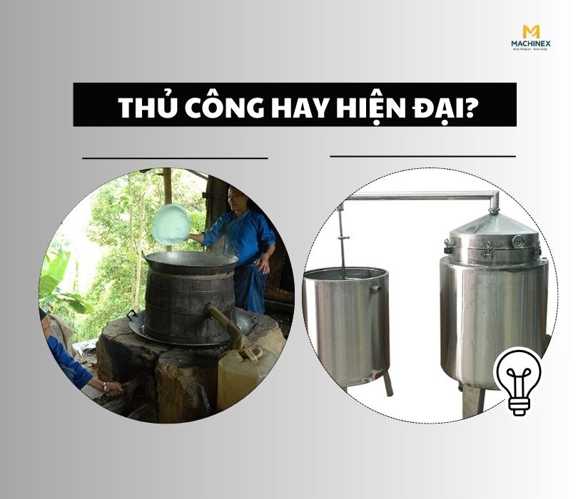 Nồi nấu rượu thủ công và hiện đại: Nên chọn loại nào?