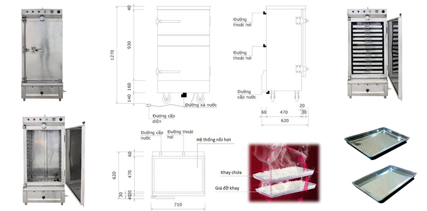 Những kiến thức cần phải biết về tủ hấp cơm công nghiệp? Địa chỉ mua tủ hấp cơm công nghiệp uy tín