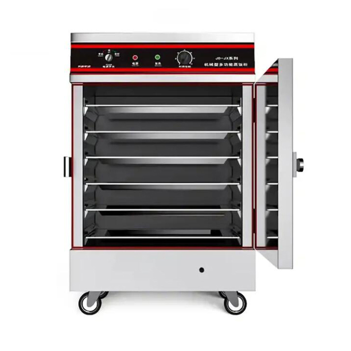 Tủ nấu cơm 6 khay nấu được mấy kí gạo