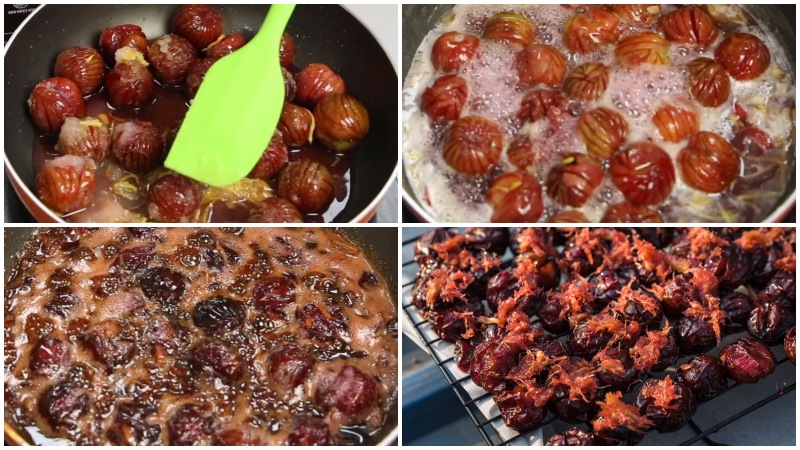 cách làm mận xào gừng ngon