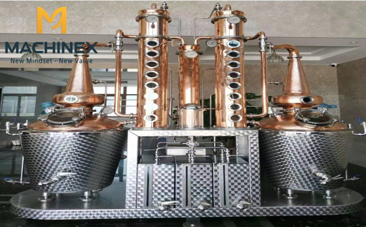 chưng cất rượu bằng tháp đa tầng