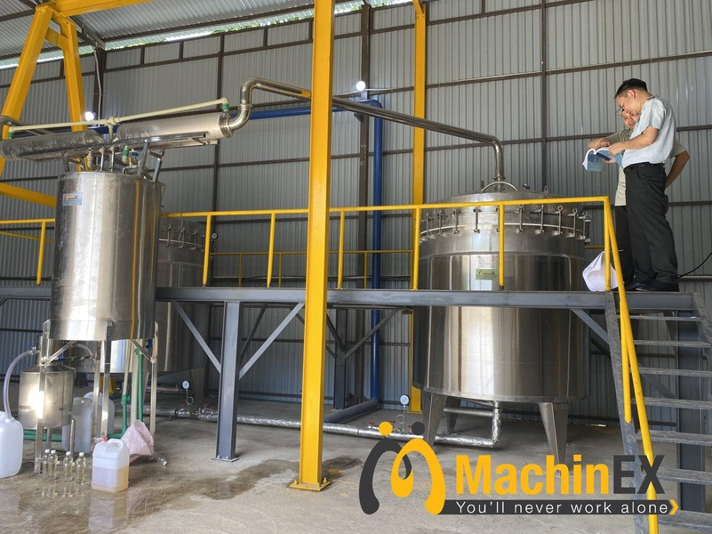 chưng cất tinh dầu bằng hơi nước