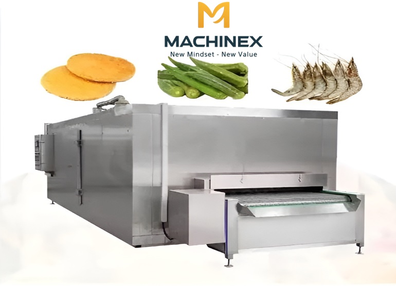 Thiết bị cấp đông IQF trong chế biến trái cây