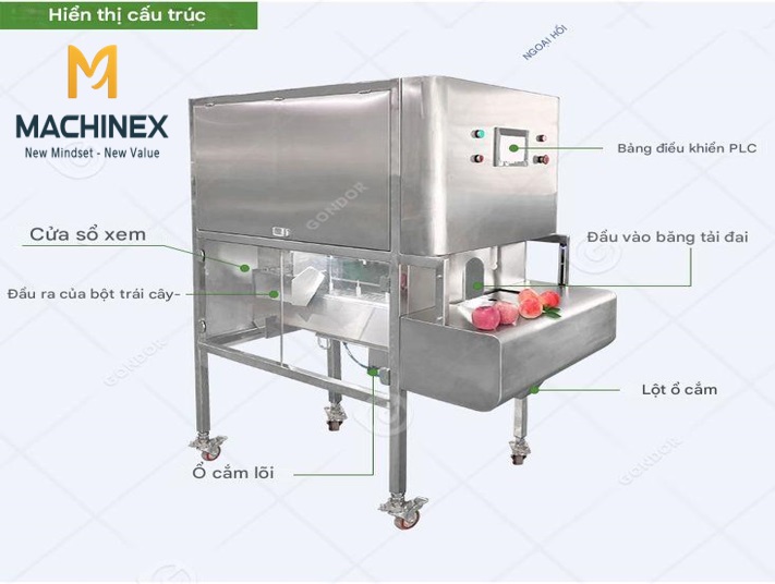 Hệ thống gọt vỏ trái cây công nghiệp