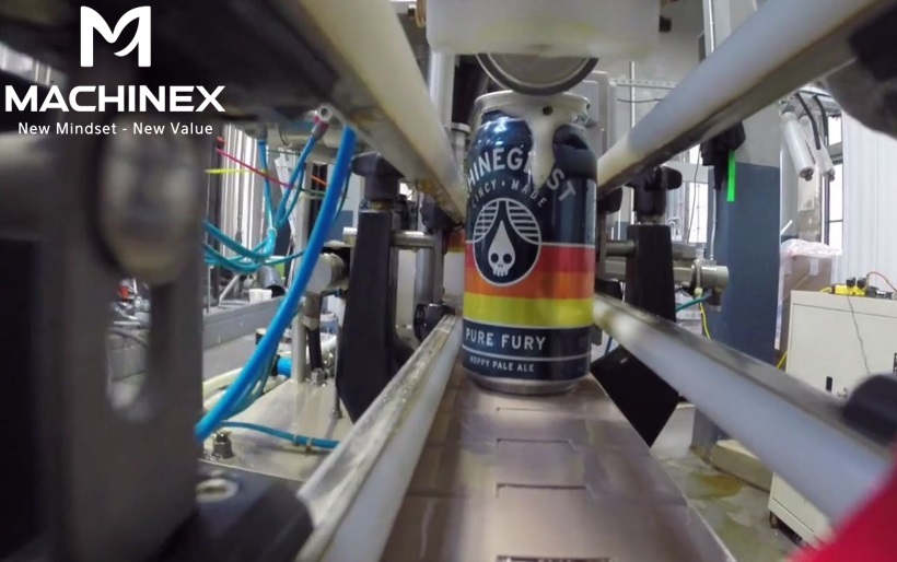 Công đoạn đóng nắp lon bia