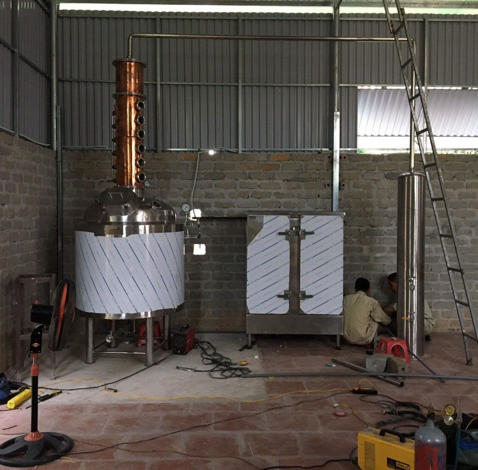 dây chuyền sản xuất rượu