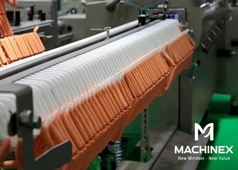 dây chuyền sản xuất xúc xích công nghiệp chuẩn