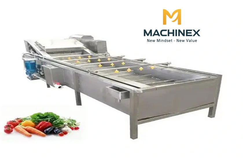 dây chuyền sục rửa rau củ