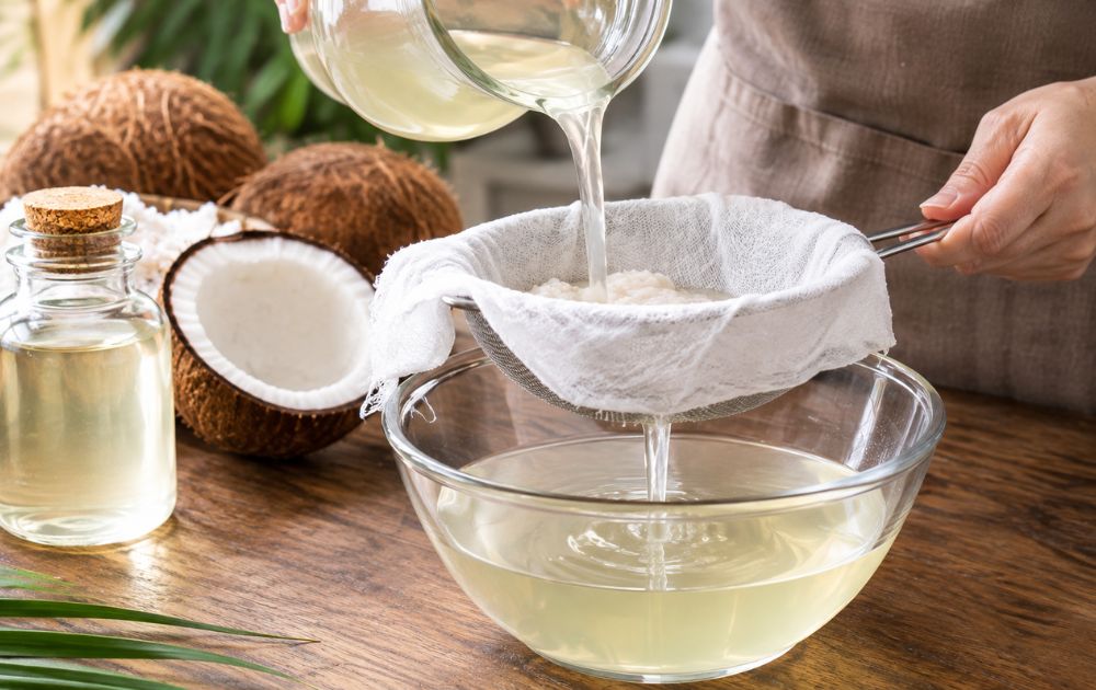 lọc dầu dừa