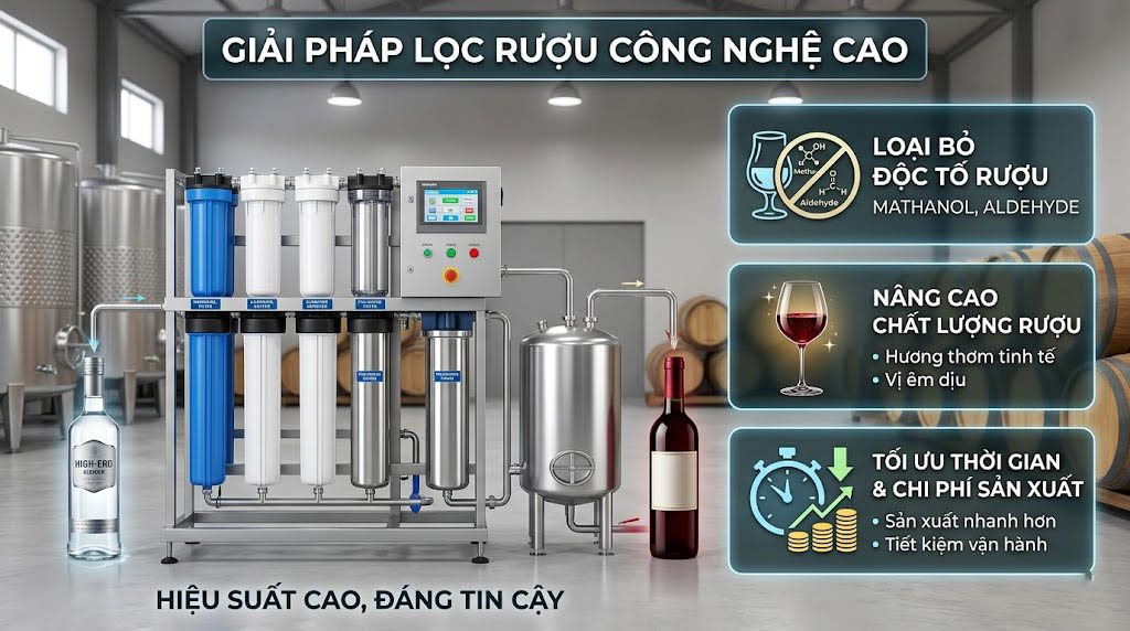 đầu tư máy lọc rượu