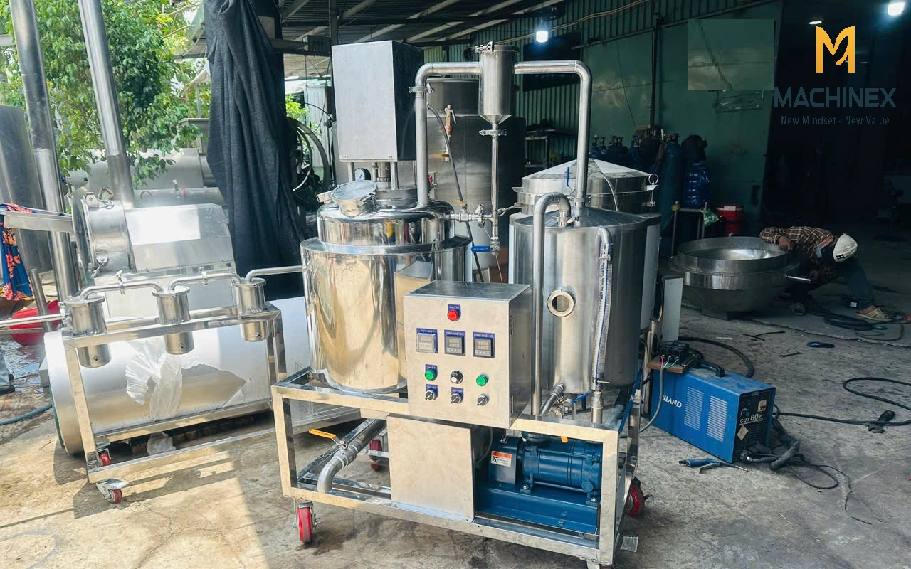 máy cô đặc trích ly dược liệu