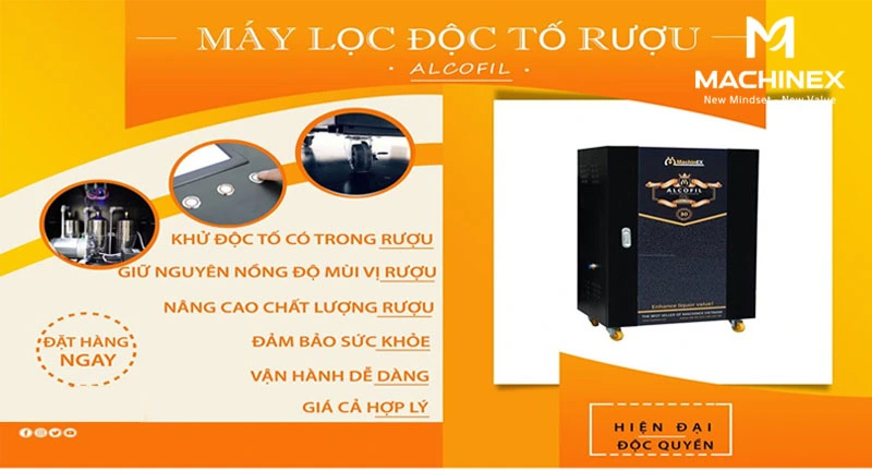 máy lọc rượu công nghệ cao alcofil