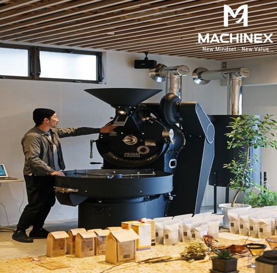 Máy rang cà phê công nghiệp 60kg