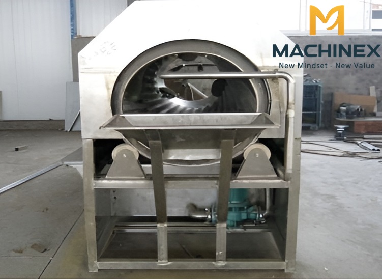 Máy rửa dạng lồng quay rửa rau củ