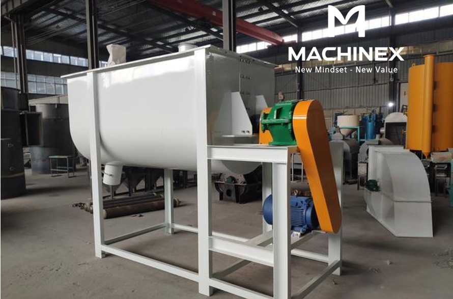 Máy trộn nằm ngang công nghiệp