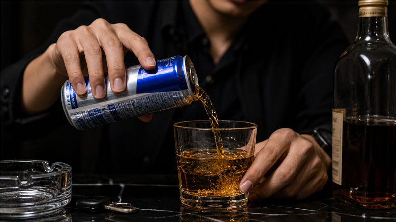 Rượu pha nước tăng lực