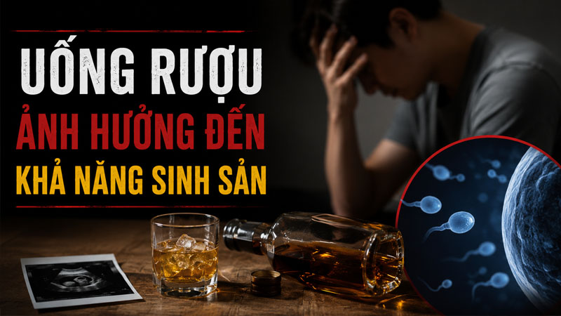 Uống rượu ảnh hưởng đến khả năng sinh sản