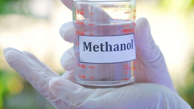 xác định methanol trong rượu