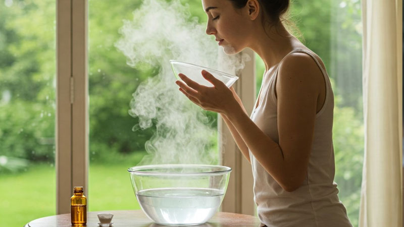 Xông hơi tinh dầu sả