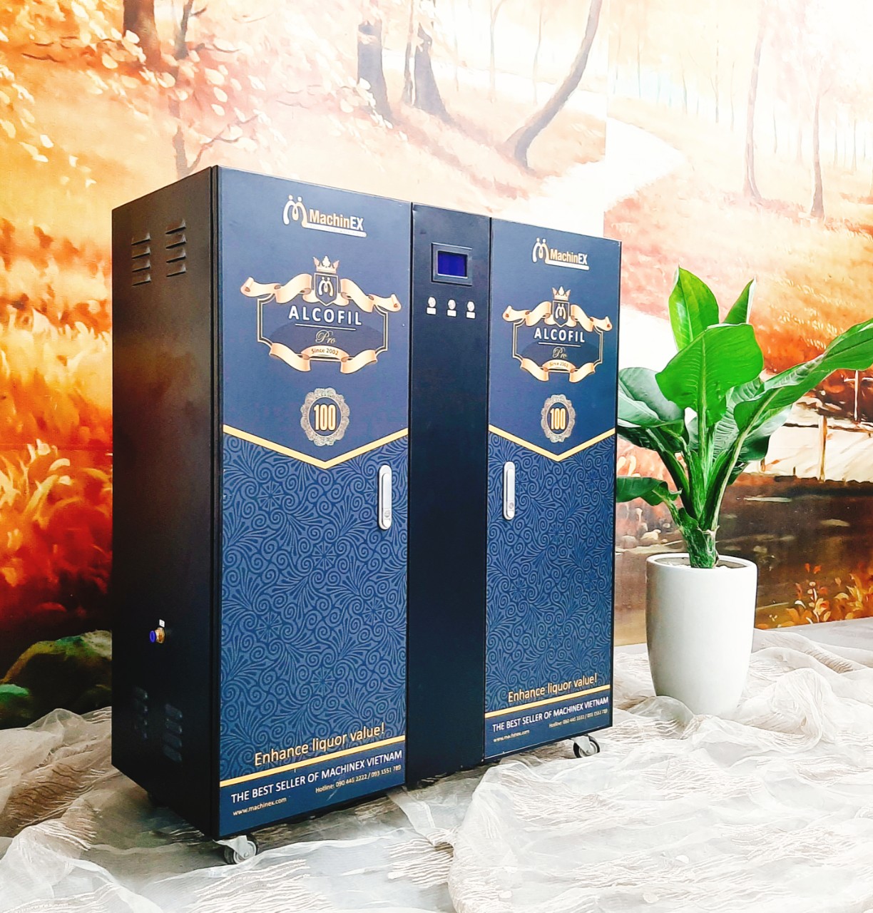 Khử methanol bằng máy lọc độc tố rượu Alcofil của Machinex