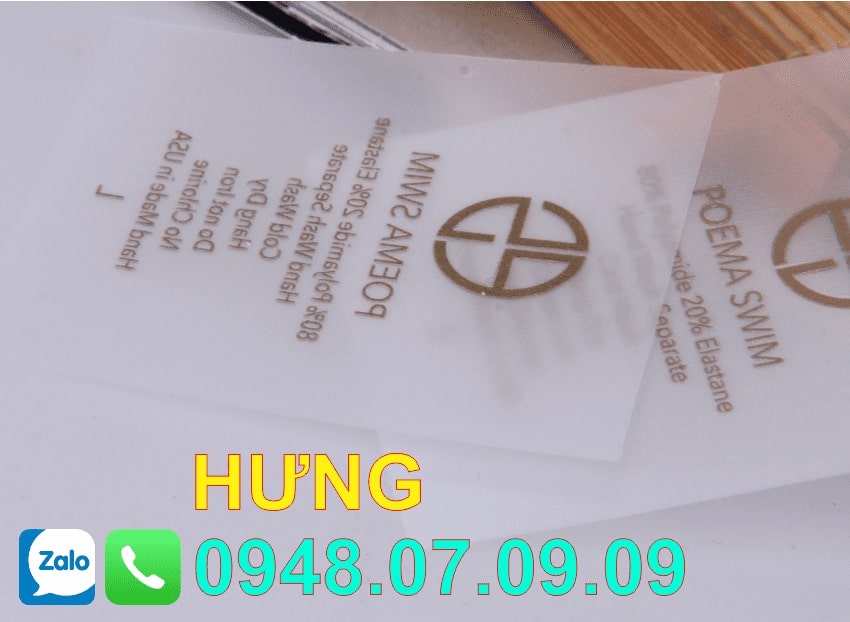 Tem ép nhiệt quần áo