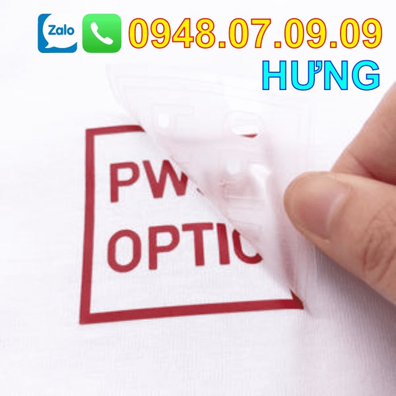Nhãn ép nhiệt in cao