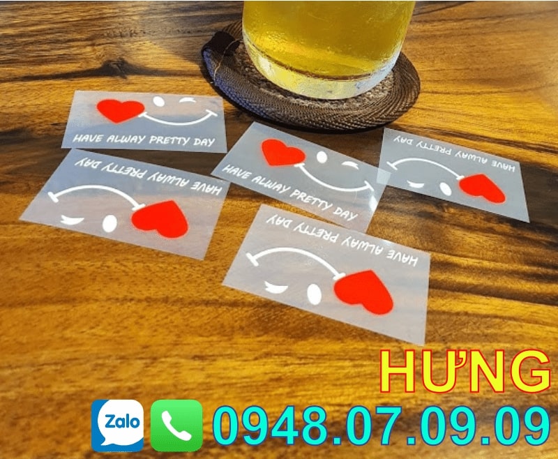 Tem ép chuyển nhiệt quần áo