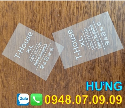 nhãn ép nhiệt găng tay