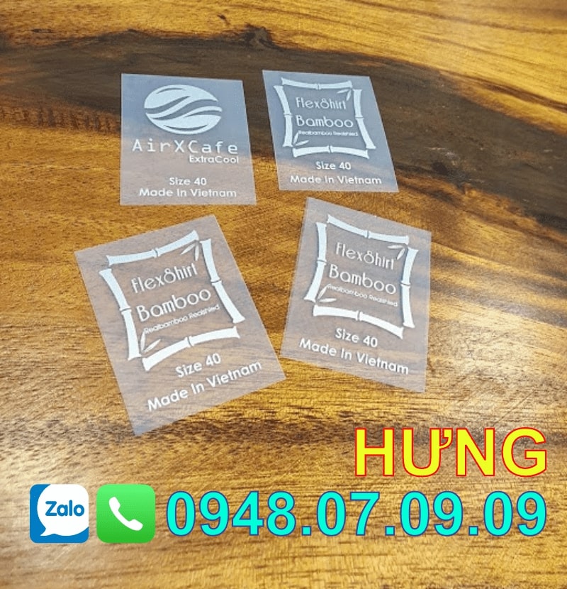 Tem ép chuyển nhiệt quần áo