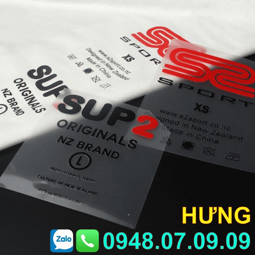 Tem ép nhiệt quần áo