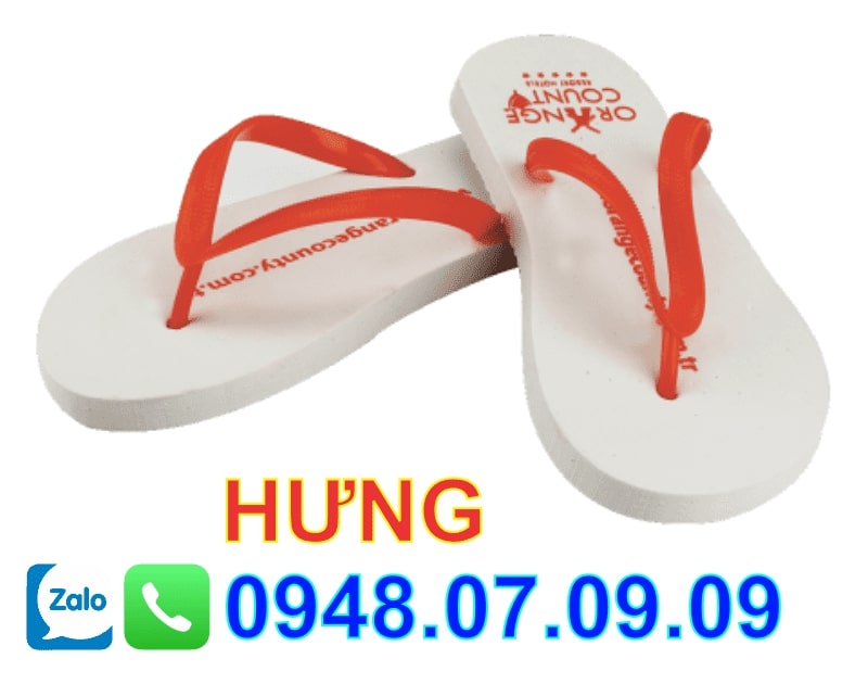 Mác ép nhiệt trên dép