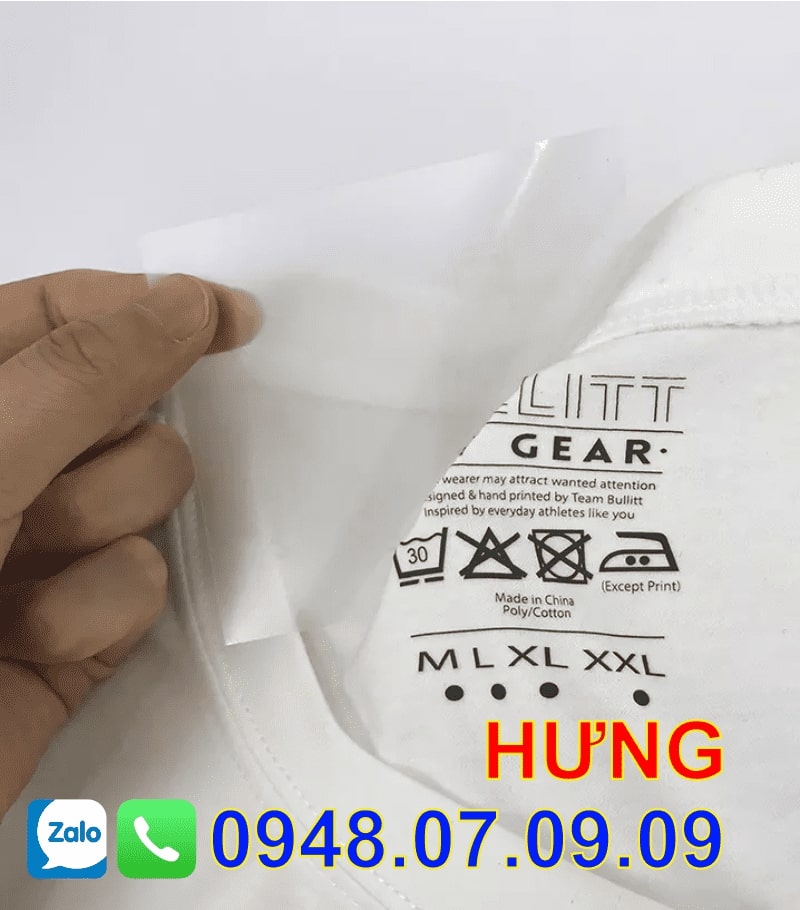 Mác áo ép nhiệt