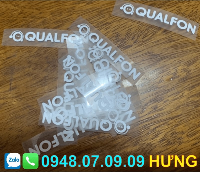 Tem mác ép nhiệt quần áo