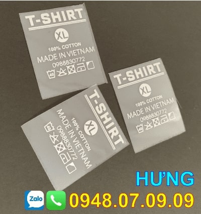 nhãn ép nhiệt găng tay