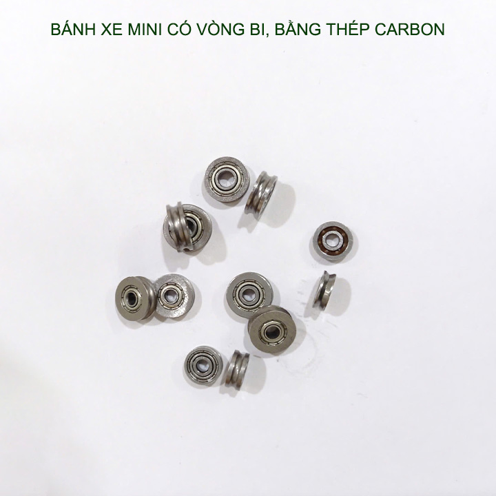 Bộ 10 cái vòng bi mini có rãnh UV623-604 bằng thép carbon, dùng dẫn hướng, bánh xe các loại