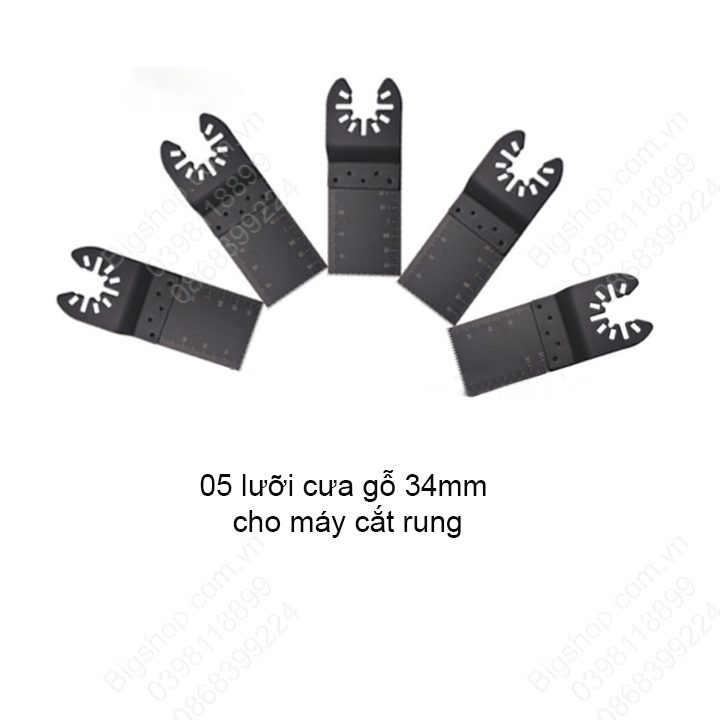 Lưỡi cưa gỗ rung đa năng, bộ 5 lưỡi hoặc 10 lưỡi tùy chọn