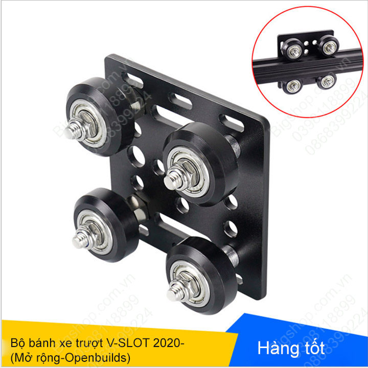 Bộ PAD bánh xe V-slot cho thanh nhôm định hình dễ dàng mở rộng openbuild