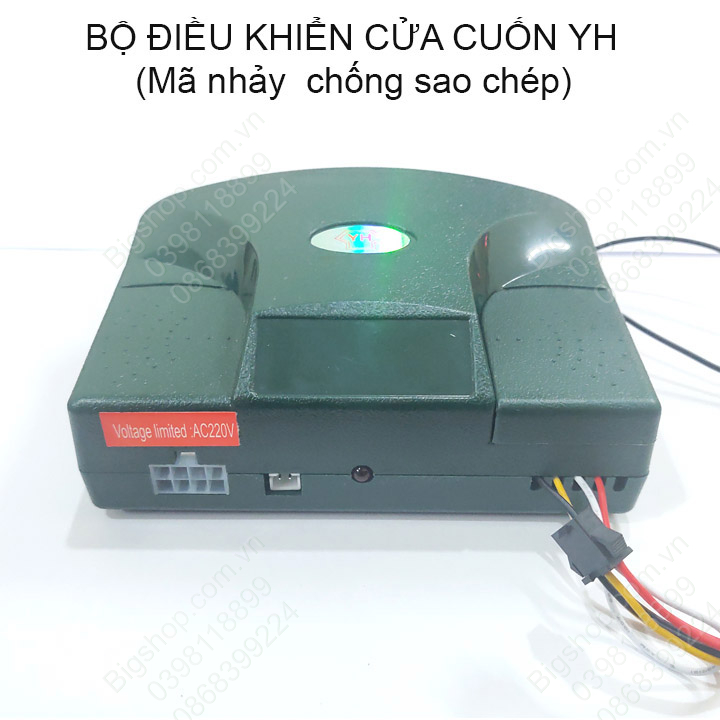 Bộ điều khiển cửa cuốn mã nhảy chống sao chép kèm 2 remote