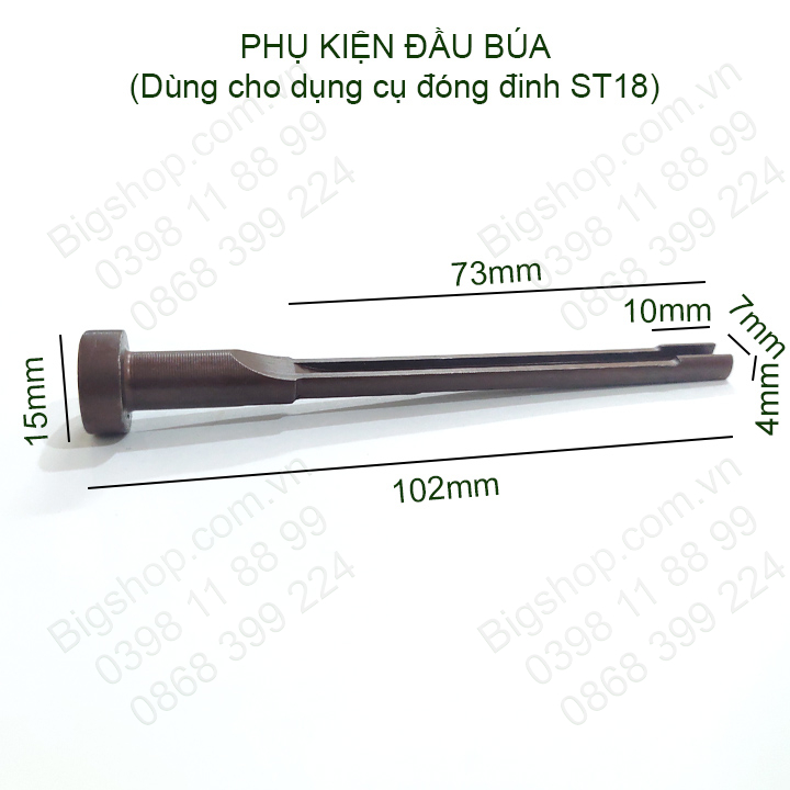 Phụ kiện đầu búa cho dụng cụ đóng đinh bê tông ST18