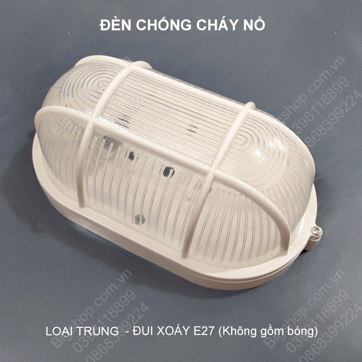 Đèn chống ẩm phòng chống nổ, có loại đèn led hoặc đui xoáy E27 tùy chọn