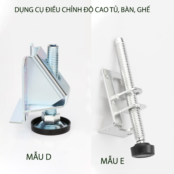 Dụng cụ điều chỉnh độ cao chân tủ, bàn, ghế đa năng làm thép mạ kẽm chống gỉ