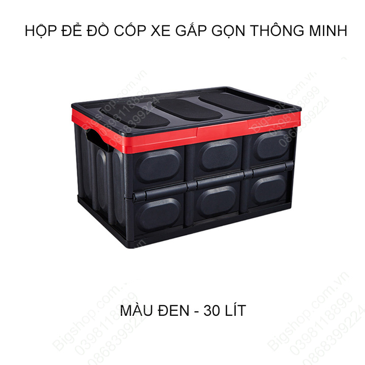 Hộp đựng đồ cốp xe thông minh có thể gấp gọn kèm túi chống nước loại 30-55 lít tùy chọn