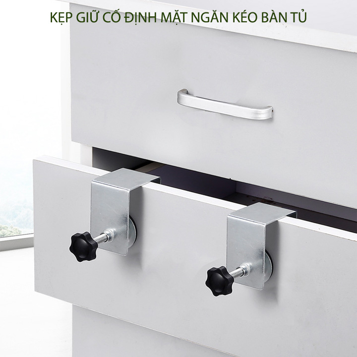 Kẹp giữ cố định ngăn kéo bàn tủ, bằng hợp kim chắc chắn