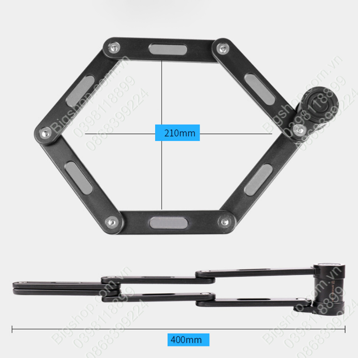 Khóa số xe đạp dạng thanh, loại 4 mã số có thể thay đổi được