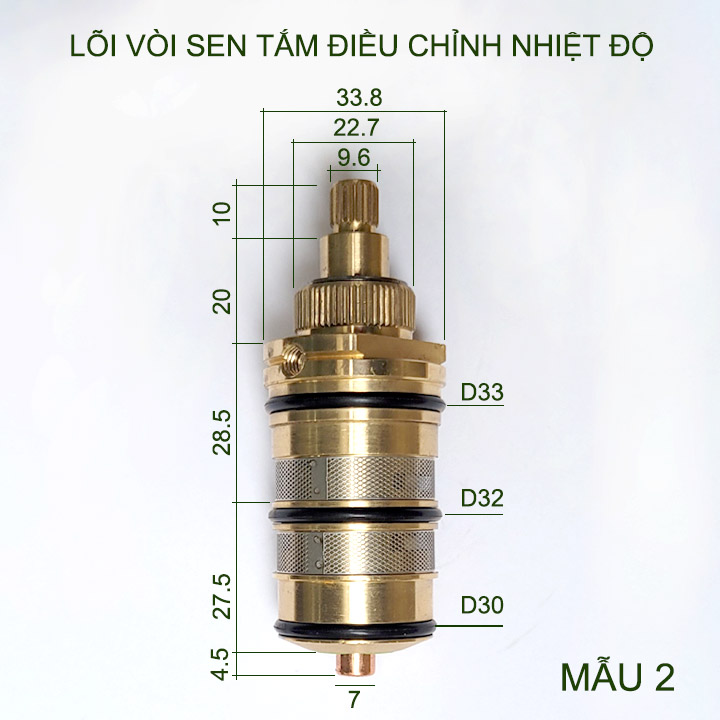Phụ kiện lõi vòi sen tắm thông minh điều chỉnh và cố định nhiệt độ