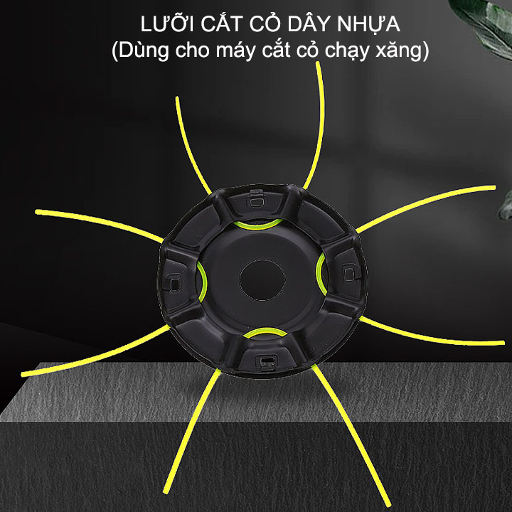 Lưỡi cắt cỏ dây nhựa, 8 dây, dùng cho máy cắt cỏ chạy xăng