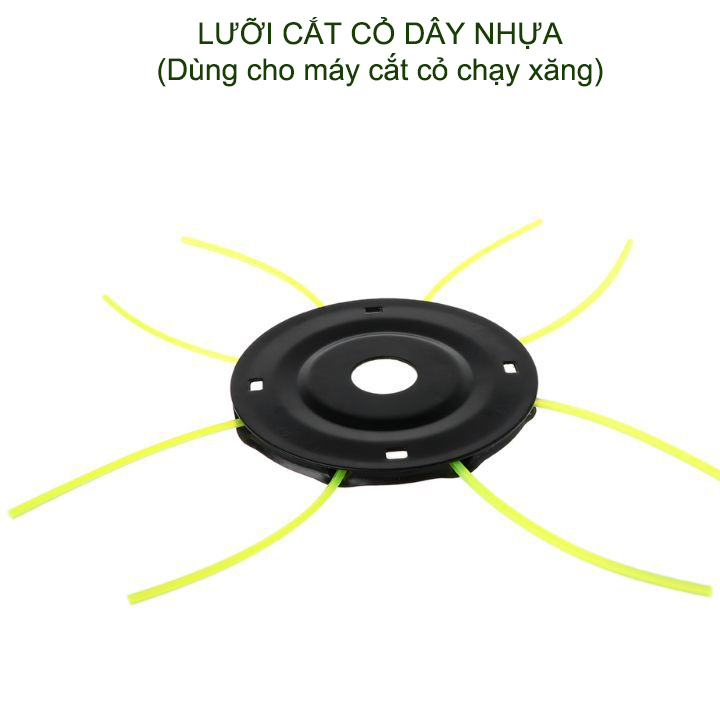 Lưỡi cắt cỏ dây nhựa, 8 dây, dùng cho máy cắt cỏ chạy xăng